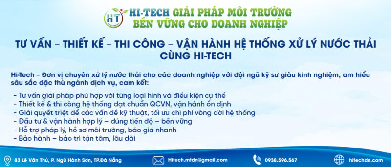 Dịch vụ xử lý nước thải công nghiệp tại công ty môi trường Hi-Tech